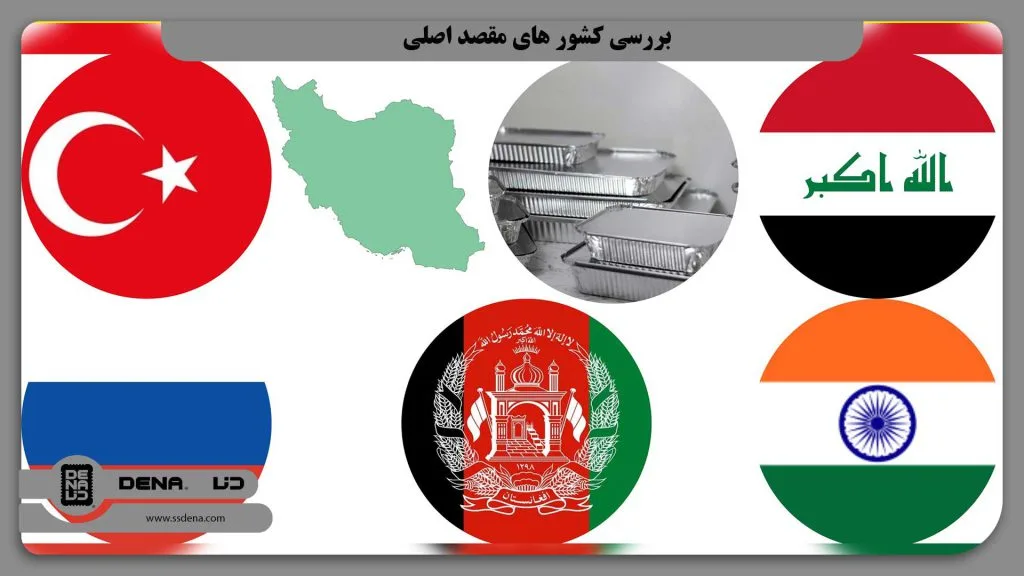 بررسی کشور های مقصد اصلی